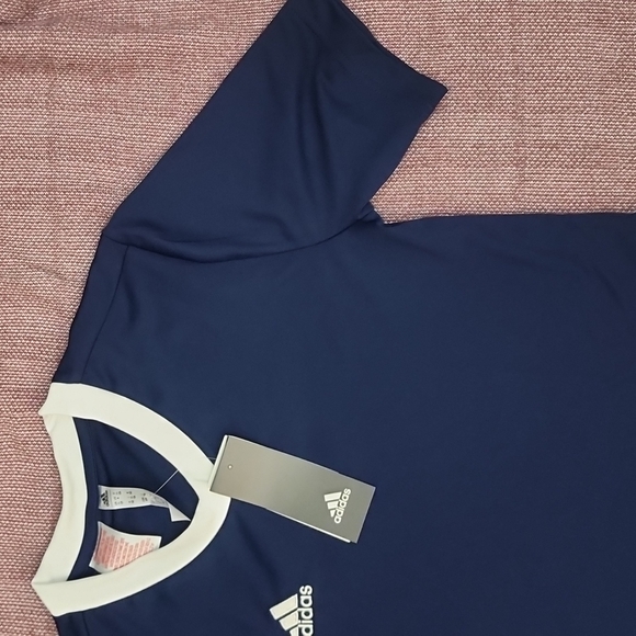 Adidas Boys Soccer Football Jersey Size Medium - Navy - NWT - Picture 2 of 13